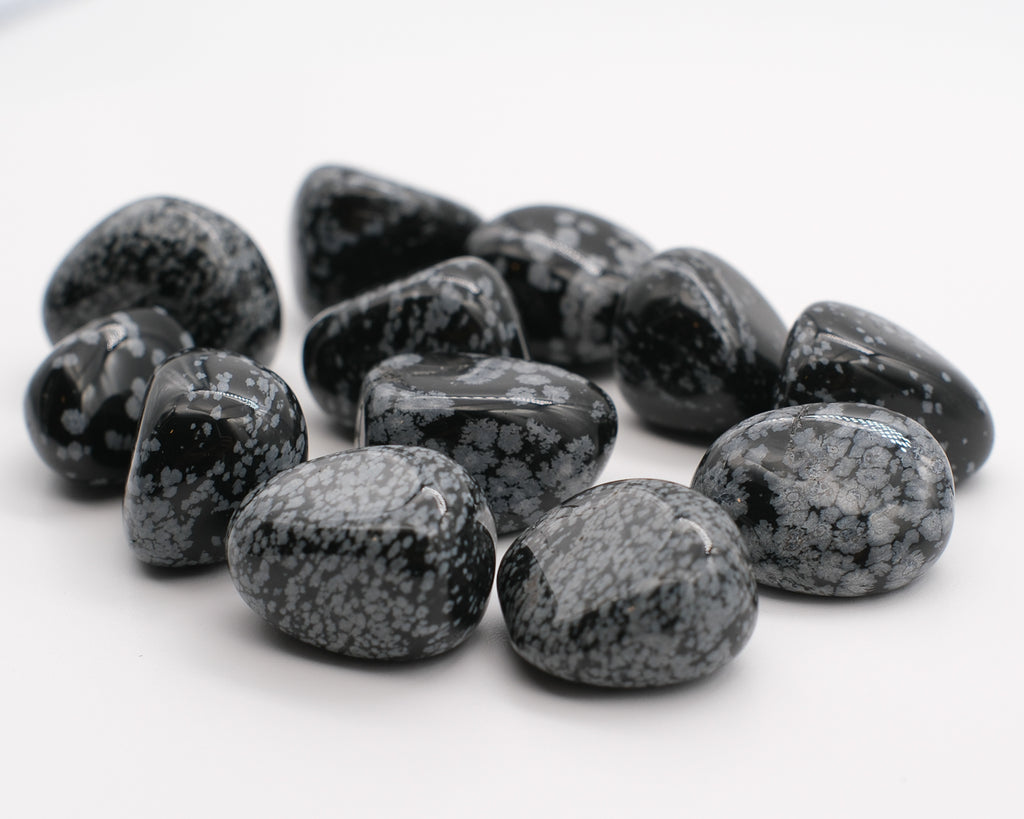 Obsidienne mouchetée ou flocon de neige