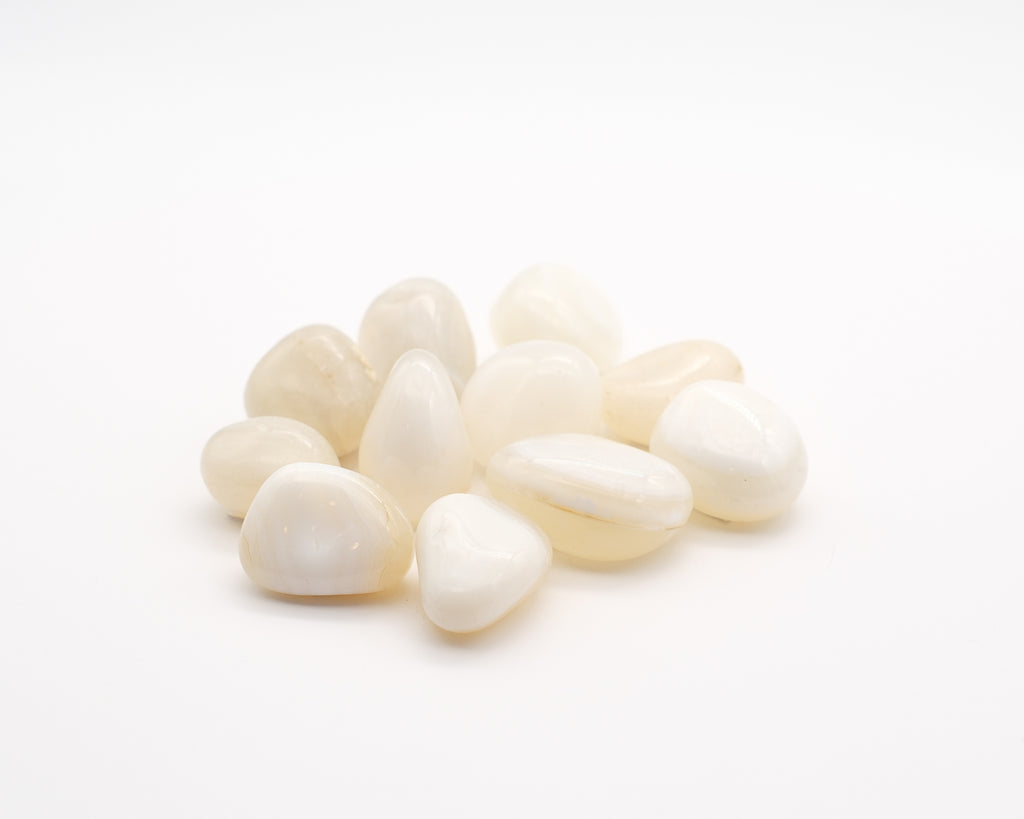 Agate blanche zonée