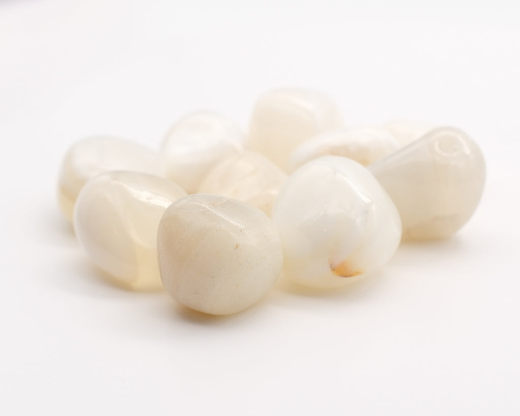 Agate blanche zonée