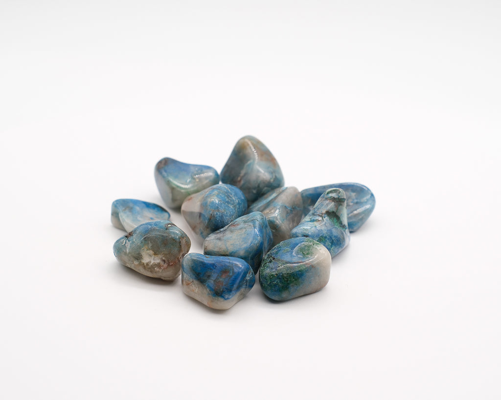 Shattuckite ou azurite et Chrysocolle sur quartz
