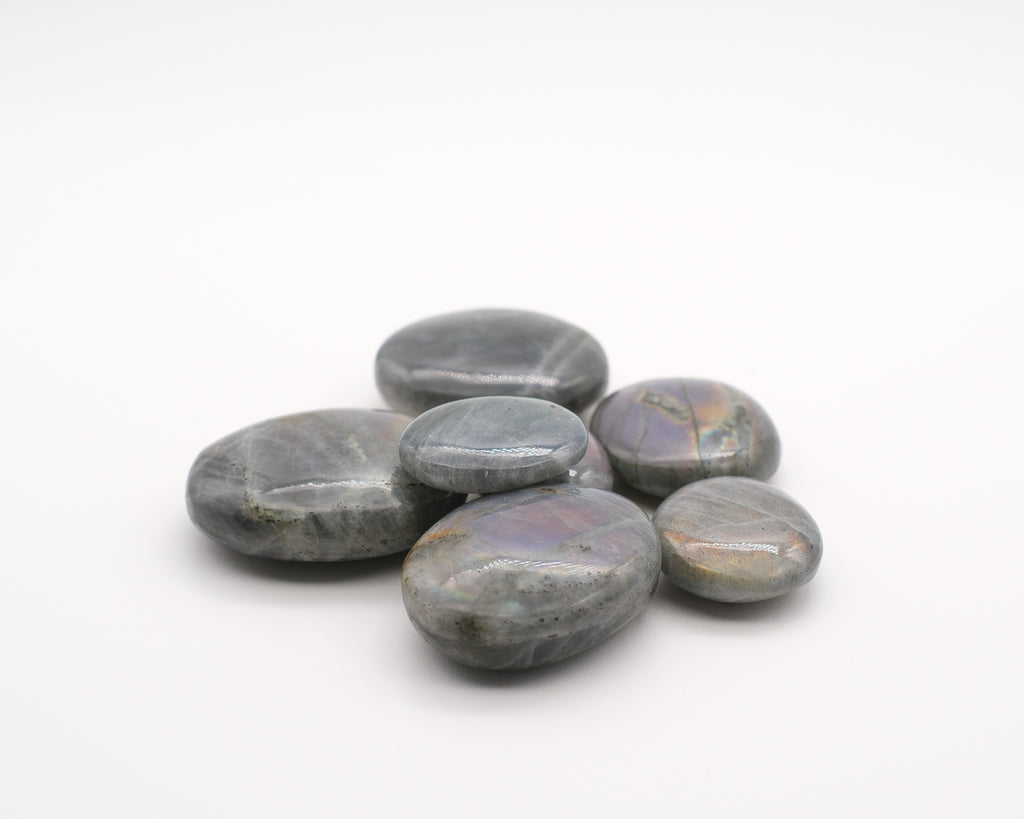 Labradorite arc en ciel grise