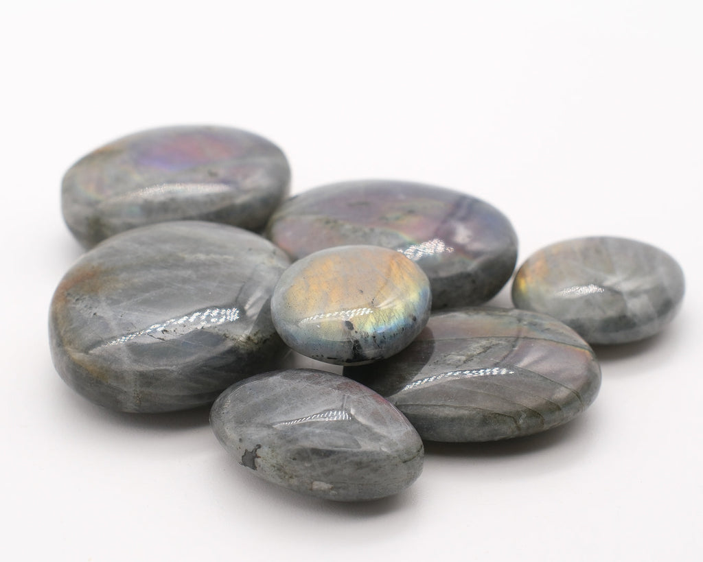 Labradorite arc en ciel grise