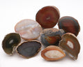 Agate zonée naturelle brune en géode