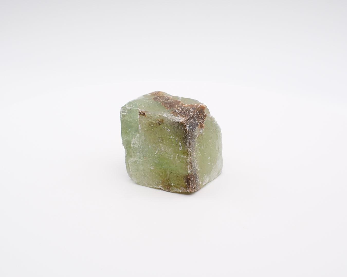 Calcite verte prisme naturel