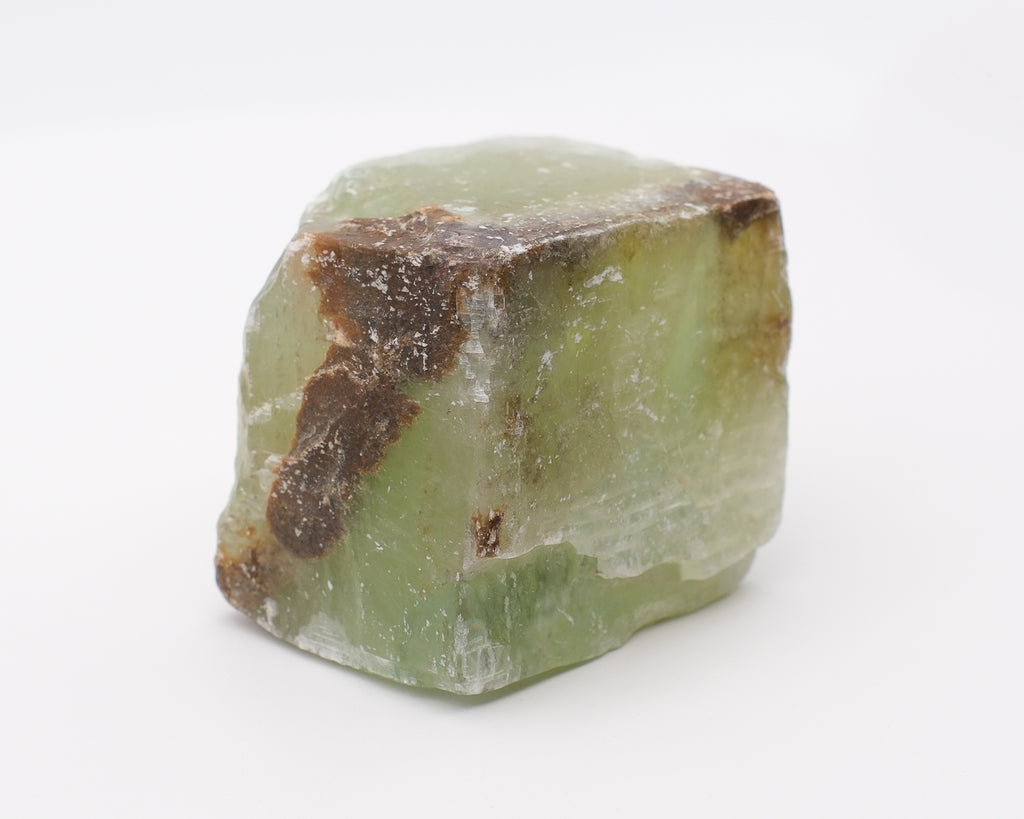 Calcite verte prisme naturel