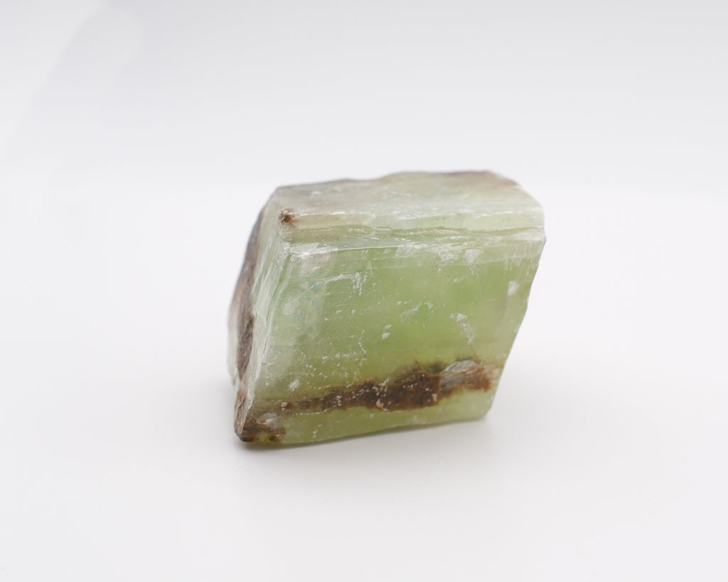 Calcite verte prisme naturel