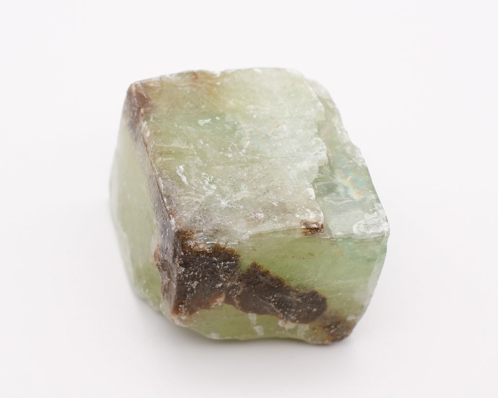Calcite verte prisme naturel