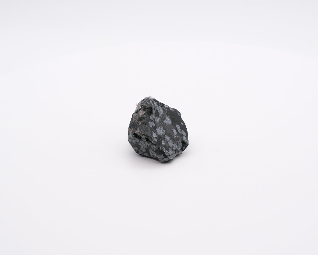 Obsidienne mouchetée ou flocon de neige brute