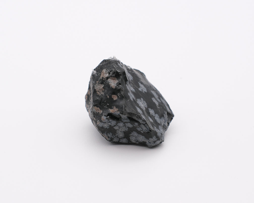 Obsidienne mouchetée ou flocon de neige brute