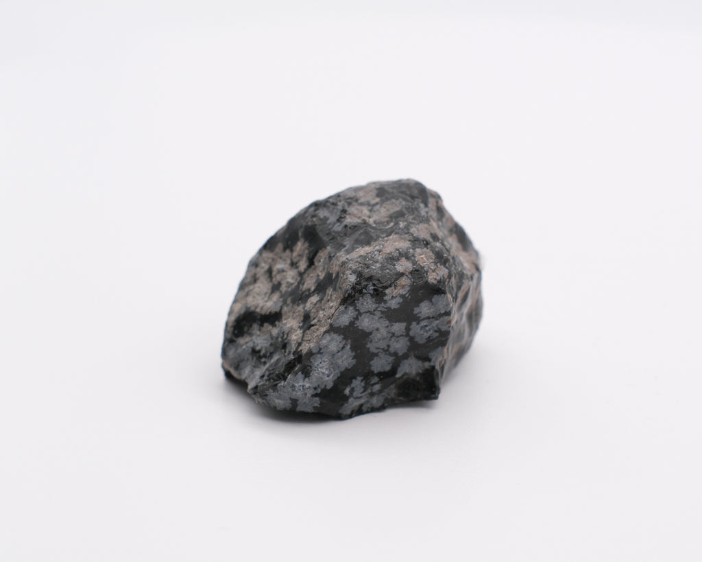 Obsidienne mouchetée ou flocon de neige brute