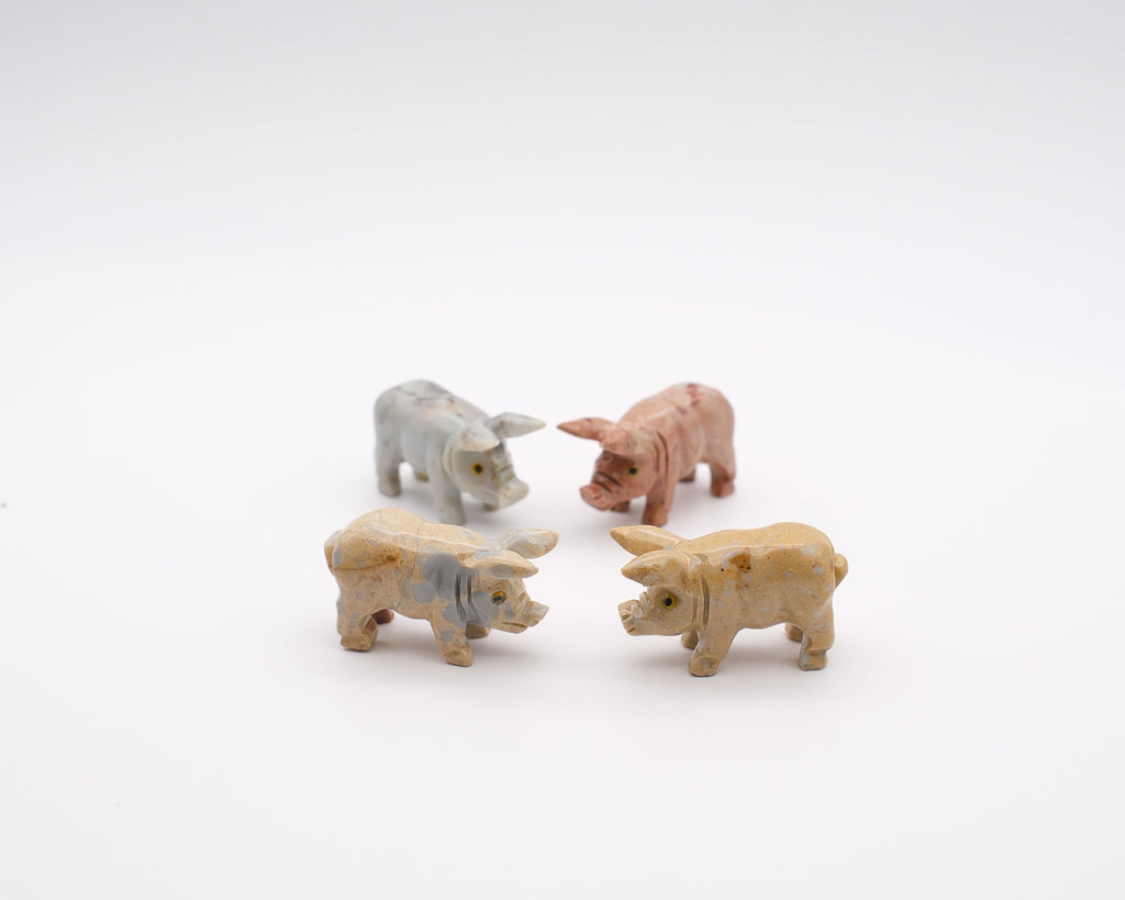 Cochon en stéatite