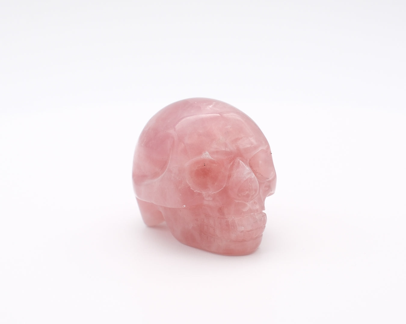 Crâne quartz rose