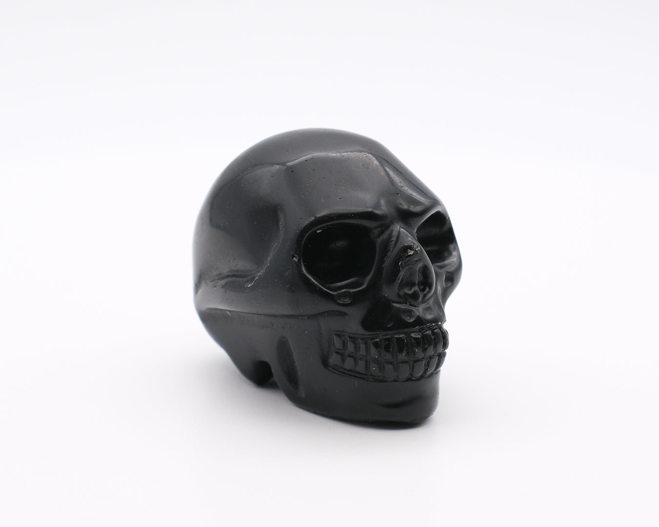 Crâne tourmaline noire shorl