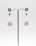 Quartz rose et cristal œil de chat