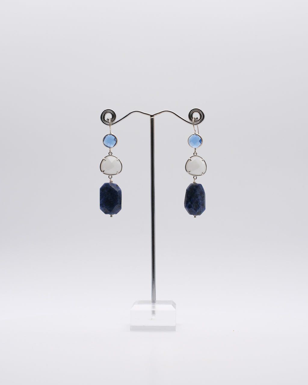 Sodalite en marinière de cristal