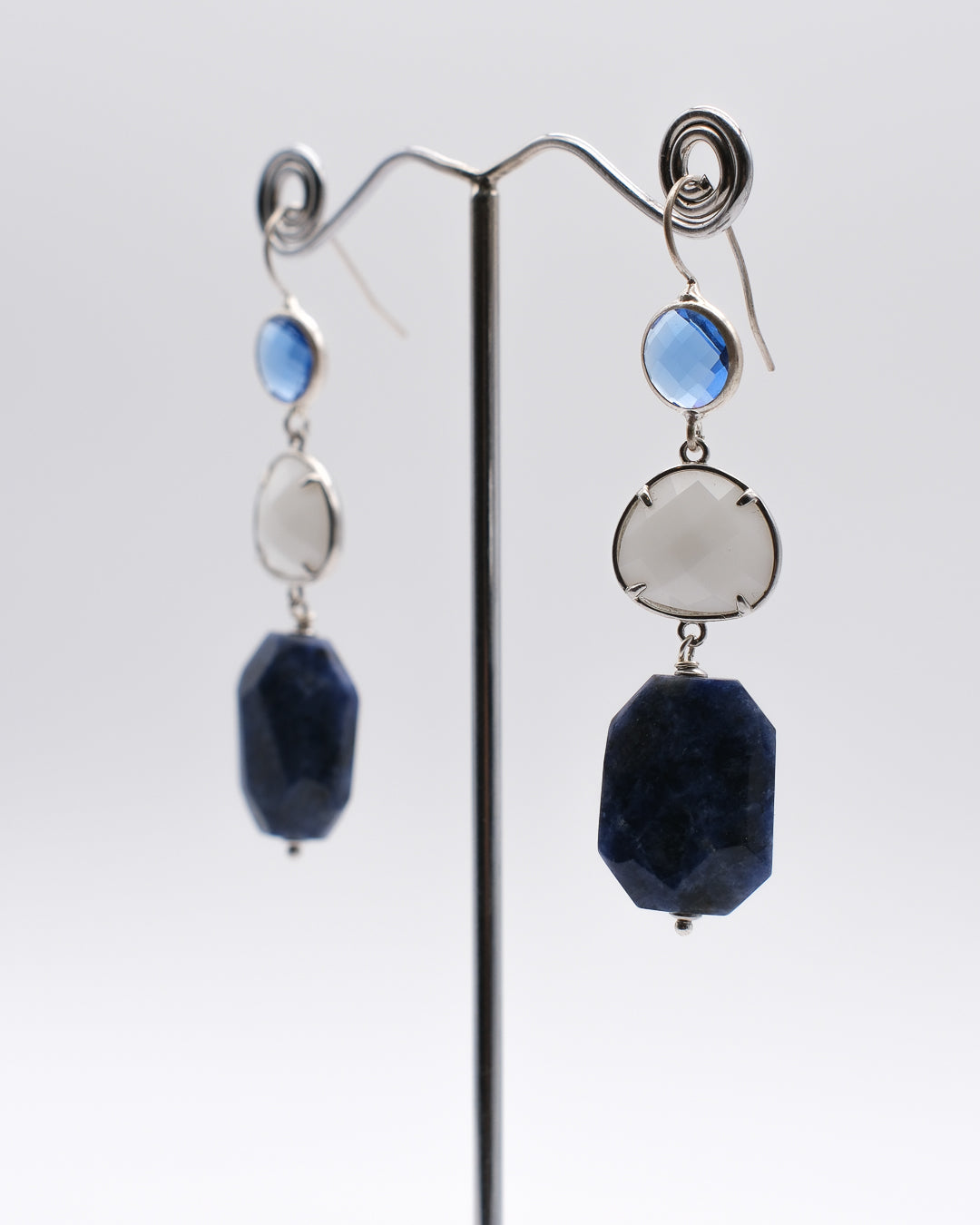 Sodalite en marinière de cristal