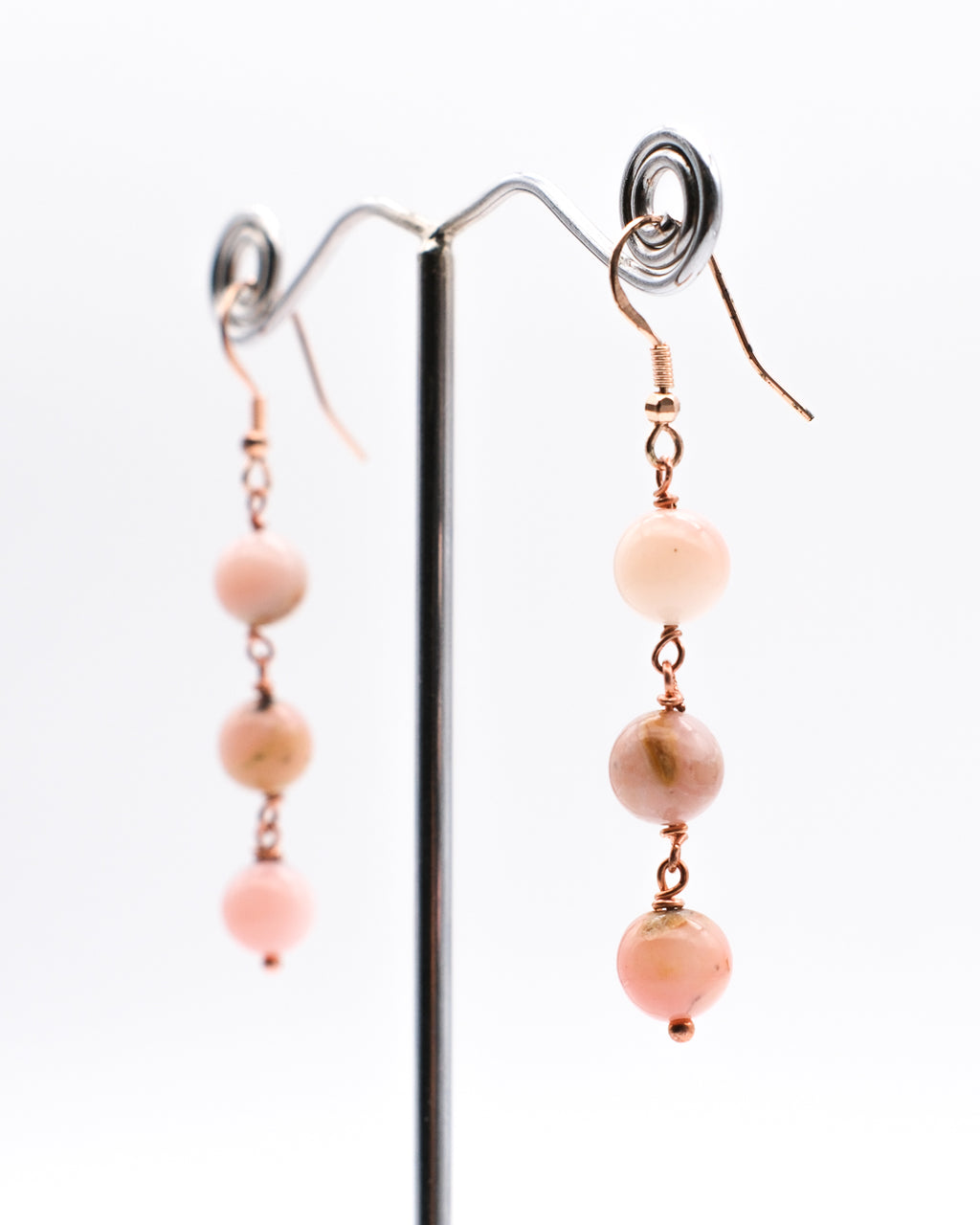 Opale rose en trois coloris