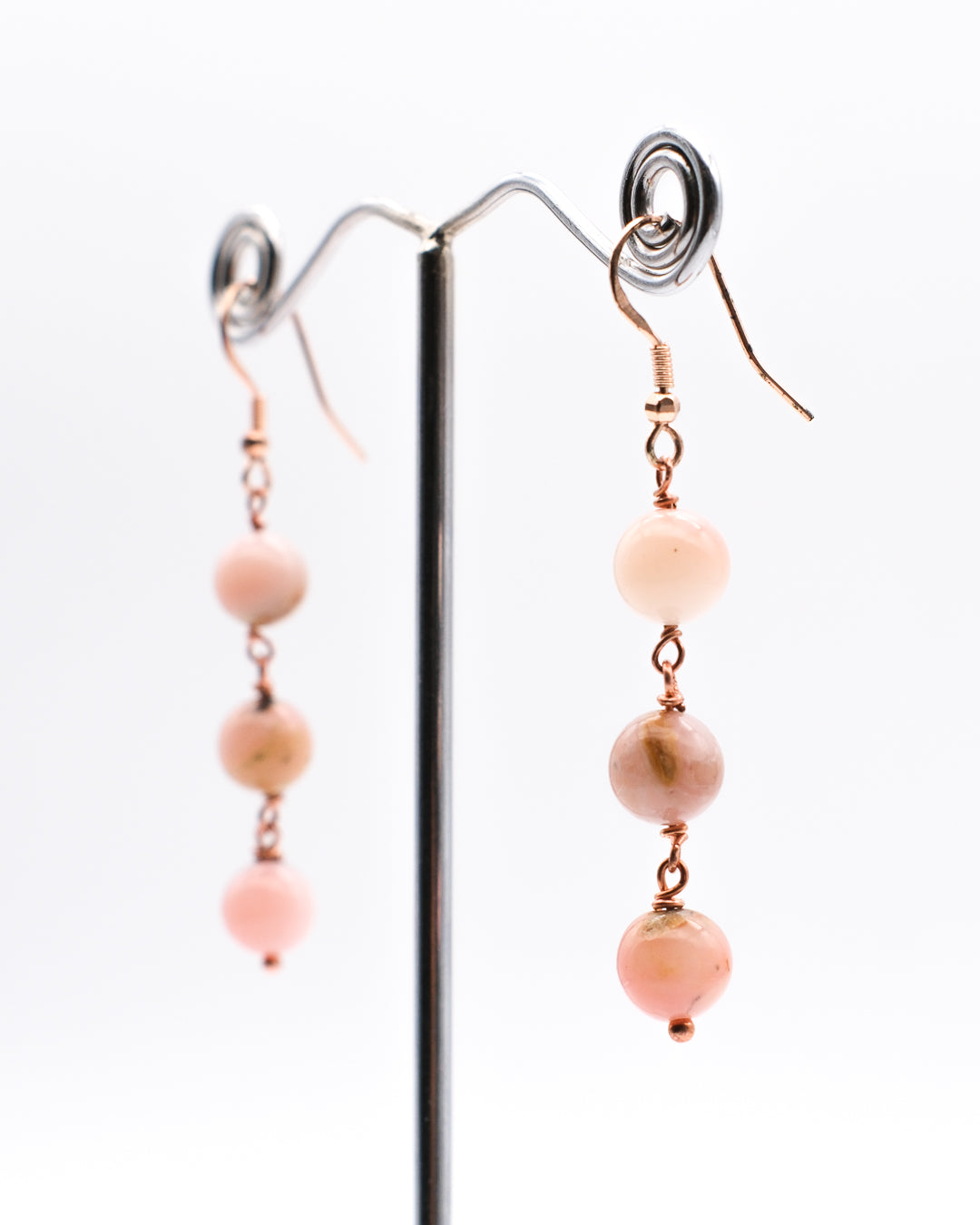 Opale rose en trois coloris