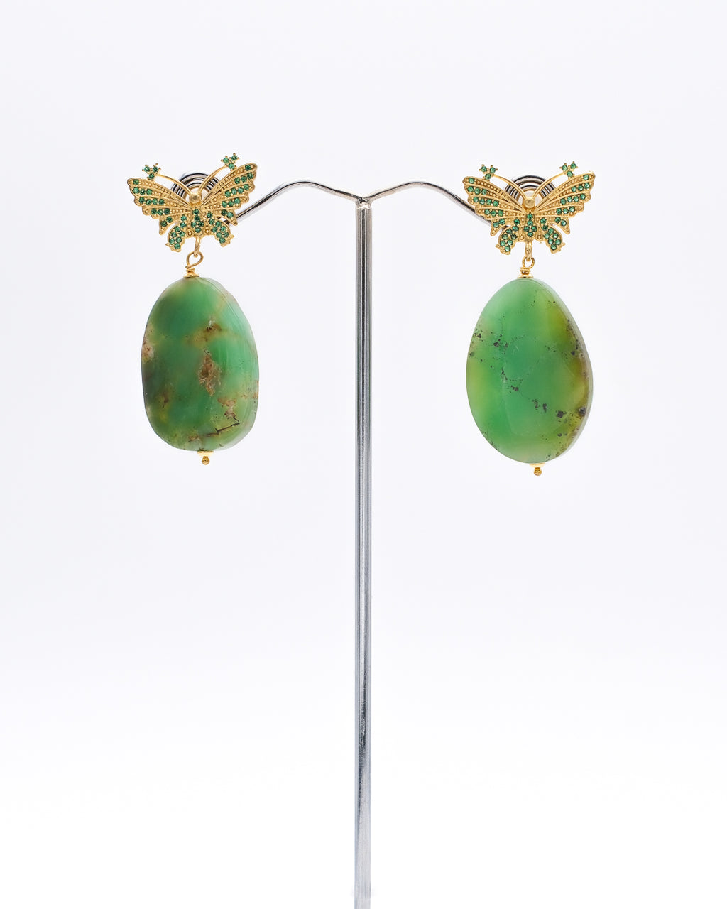 Chrysoprase et papillon